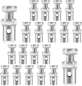 20Pcs Universal 1/8" Throttle Brake Cable Ends, Go Kart Throttle Cable Stops Loc - Picture 1 of 6