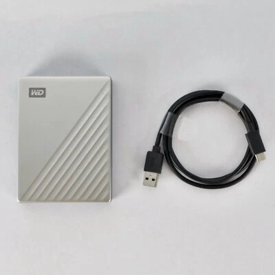 WD 4 TB Hard Drive My Passport Ultra for Mac・USB-C Backup・Silver・WDBPMV0040BSL - Image 1 of 4