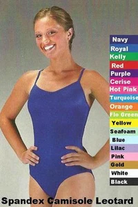 Leotard Dance Costume Spandex Camisole Practice Ballet 9 Color Choices New - Picture 1 of 5