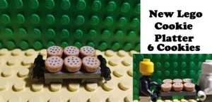Lego Plate of Cookies Platter with Handles Minifigure Mini Doll Food Party - Picture 1 of 1