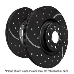 EBC Turbo Grooved Front Discs for Ford Fiesta Mk7 1.6 Turbo GD1963 (SP) - Picture 1 of 2