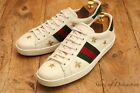 Gucci Ace Bee Star Leather Snake Shoes Trainers Sneakers Men's UK 9 US 10 EU 43