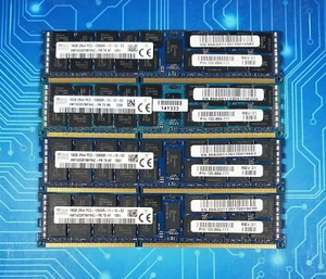 64 GB (4x16 GB) PC3L-12800R DDR3-1600 MHz 2Rx4 Reg ECC Hynix HMT42GR7MFR4C-PB - Imagen 1 de 2