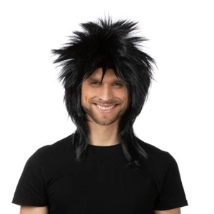 Rock Star Heavy Wig Mullet 1970s Costume Fancy Dress Band Turner Singer - Picture 1 of 1