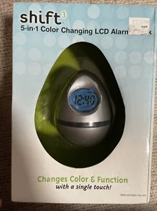 Shifts 5-in-1 Changes Color & Function LCD Alarm Clock New - Picture 1 of 5
