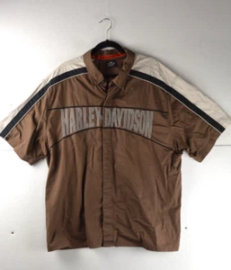 Harley Davidson Shirt Mens Approx Size XXL Snap Button - Size Tag Removed - Picture 1 of 8