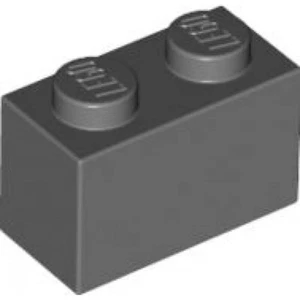 Lego - Dark Bluish Gray 1x2 - Brick - Picture 1 of 1