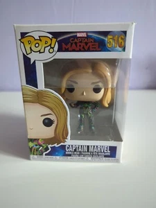 Capitana Marvel (traje de neón) Funko #516 - Caja dañada - Imagen 1 de 11
