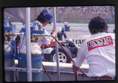 Mario Andretti Pit Stop -  1978 Ontario Motor Speedway - Vintage Race Slides x3 - Image 1 of 4