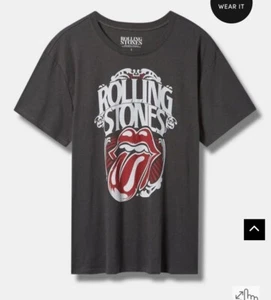 Torrid Relaxed Fit Rolling Stones Gray Size 5 NWT - Bild 1 von 9