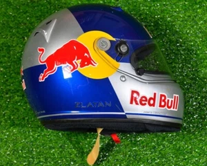 ZLATAN IBRAHIMOVIC PERSONAL OWNED WORN LIMITED EDITION RED BULL RACING HELMET - Picture 1 of 8