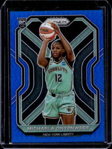 2021 Prizm WNBA Michaela Onyenwere Blue Prizm Rookie RC #40/149 Liberty