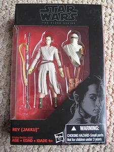 Personaggio StarWars REY (Jakku) (serie nera esclusiva WALMART) 3 3/4 - Foto 1 di 4