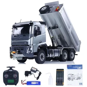 DoubleE 1/14 Hydraulic RC Dump Truck 6x6 FMX Radio Control Dumper Car Model - Picture 1 of 12