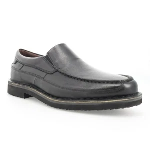 PROPET MDX034L FLYNN BLACK LEATHER LOAFER BUSINESS CASUAL SIZE 10.5 EEE - Picture 1 of 5