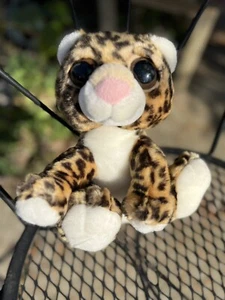Aurora World plush Leopard Big Eyes Brown Stuffed Animal stuffy wild toy stuffy - Picture 1 of 4