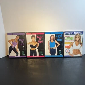4 Workout Sealed/new DVD Lot Tear It Up Cool It Off Mix It Up Austin Daily Dozen - Picture 1 of 14