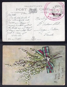 CANADA WW2 Military 1942 Canadian Armoured Brigade Orderly Rm Postcard to Fergus - Picture 1 of 3