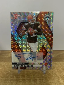 2025 Panini NFL Mosaic Shedeur Sanders SILVER MOSAIC Rookie Auto Card SSP - Bild 1 von 2