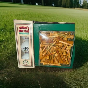 Vintage NOS Mickey Mouse Signature Series Golf Balls And Tees!  - Picture 1 of 6