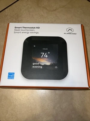Alarm.com ADC-T40K-HD Z-Wave Smart Thermostat HD Black, Brand New still in box - Image 1 of 3