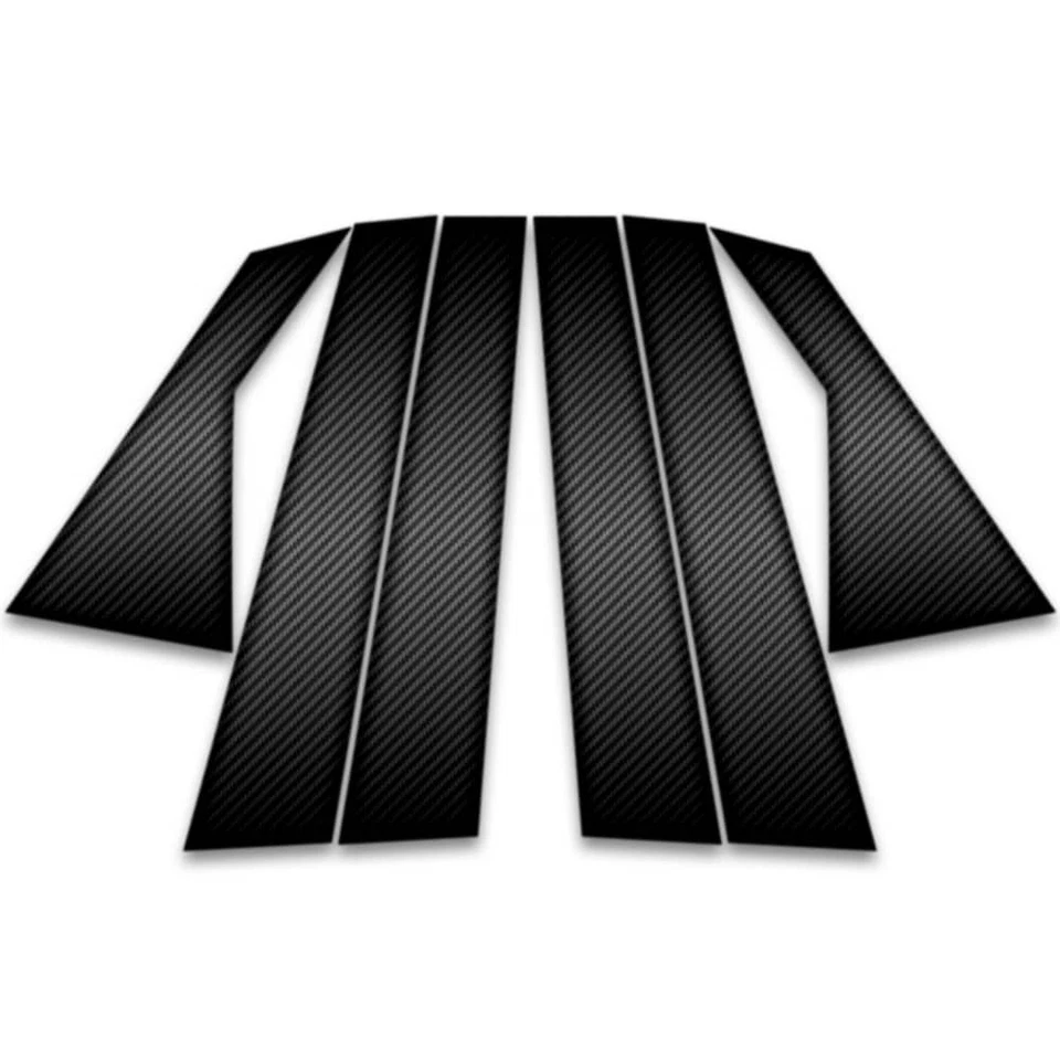 6pc Carbon Fiber Pillar Post Trim fits 2015-2023 Hyundai Equus - Изображение 1 из 1