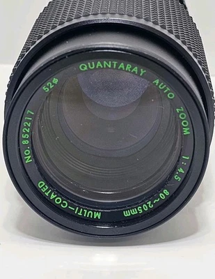 Quantary Auto Zoom 1:4.5 80-205mm multi-coated Konica Telephoto Lens w/ Case - Image 1 of 4