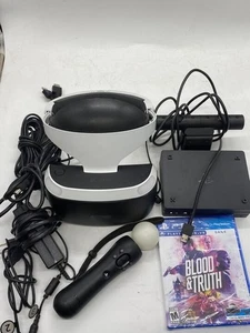 Sony PlayStation 4 PS4 Virtual Reality VR Headset Bundle- Sealed Blood and Truth - Picture 1 of 13