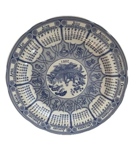 Spode The Blue Room Collection "Girl At Well” Calendar 2001 Dinner Plate - Picture 1 of 4