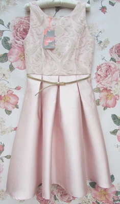 MONSOON BNWT Pink Gold Bridesmaid Prom Party Occasion Dress 13-14  £75 - Image 1 of 4