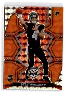 2022 Panini Mosaic Desmond Ridder RC #303 Mosaic Reactive Orange Atlanta Falcons - Picture 1 of 2