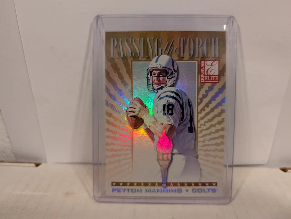 1999 DONRUSS ELITE PEYTON MANNING PASSING THE TORCH #/1500 COLTS RARE SP SHARP - Image 1 of 1