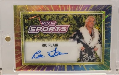 2025 Leaf Vivid Sports RIC FLAIR 签名 1/1 WWF 传奇!!! — 第 1/4 张图片