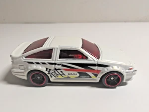 2010 Hot Wheels Toyota Corolla AE-86 5 Stück Hot Tunerz weiß rot Fensterfelgen RAR - Bild 1 von 8