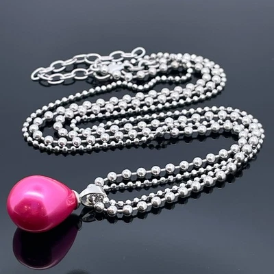 ZWEIREIHIGE KETTE & ANHÄNGER 925/- SILBER RHODINIERT MIT MKP SCHMUCKJAGD - Bild 1 von 4