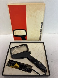 Vintage Bausch & Lomb beleuchtete rechteckige Leselupe - FUNKTIONIERT! - Bild 1 von 3