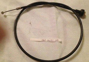NOS OEM FACTORY YAMAHA THROTTLE CABLE 1 YG1 YJ1 YJ2 K T S 63 64 65 66 - Foto 1 di 1