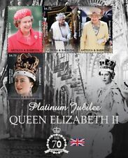 Antigua 2022 - Queen Elizabeth II, Platinum Jubilee - Sheet of 4v - MNH