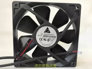 Delta WFB1224HH 12025 DC24V 0.32A 12CM 2-Pin Dual Ball Inverter Cooling Fan - Picture 1 of 3
