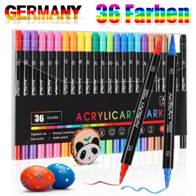NEU! Acrylstifte für Steine Wasserfest 36Farben Marker Stifte zum Steine Bemalen - Bild 1 von 4