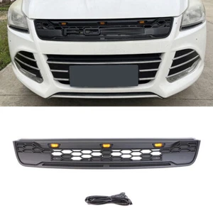 With LED Lights Front Bumper Air Grille Fit For Ford Escape Kuga 2013-2015 - Picture 1 of 8