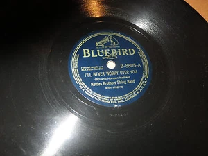 78RPM Bluebird Nettles Brothers - Never Worry / Go Your Way, Ill Go Mine VV+ - Imagen 1 de 3