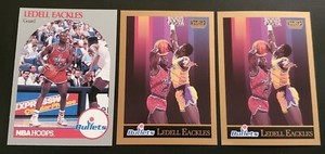 1990-91 LEDELL EACKLES SP Basketball Card Lot (3) - Washington Bullets/Wizards