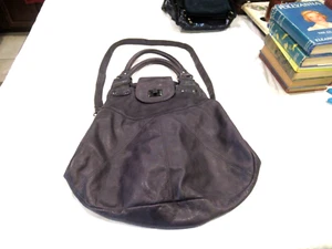 Paul & Joe Sister dark purple leather purse handbag pocketbook - Picture 1 of 8