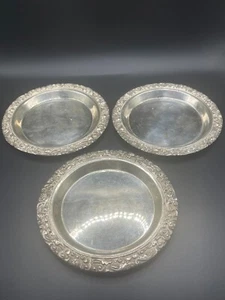 3 Vintage Yogya Silver Dishes, Halmarked 800MD, Indonesia - Picture 1 of 7