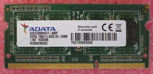 ADATA ADDS1600W4G11 4GB DDR3-1600MHz DDR3L 1600 4GX8 SO-DIMM 204-Pin RAM Memory - Picture 1 of 2