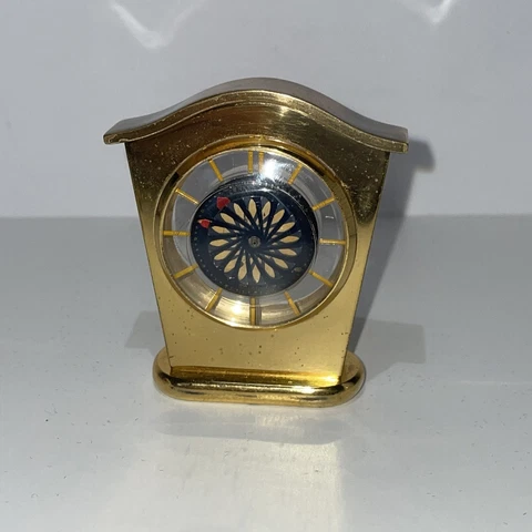 Very Rare Vintage Ernest Borel Miniature Kaleidoscope Cocktail Desk Clock Cover