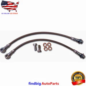 7/16" Braided Stainless Steel Disc Brake Hose For Chevelle Disc Brakes GM 64-72 - Picture 1 of 7