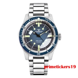 Tandorio 20bar Men's Automatic Steel Watch Domed Sapphire Luminous NH35A PT5000 - Picture 1 of 40