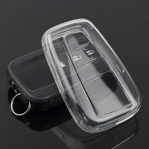Clear Smart Key Fob Cover Case Accessories For Toyota Camry Corolla C-HR LC150 - Picture 1 of 10